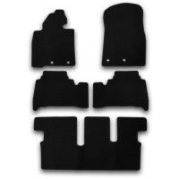 Коврики в салон KLEVER Econom Toyota Land Cruiser 200, 7 мест, АКПП, 2012+, 5 шт (KVR01489401200k)