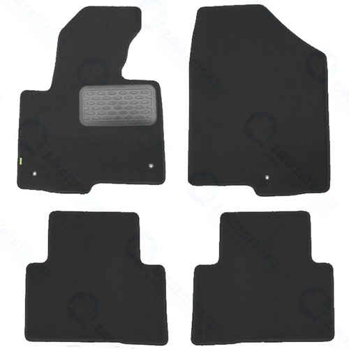 Коврики в салон KLEVER Standard Hyundai Santa Fe, АКПП, 2012-2017, 4 шт (KVR02205401210kh)