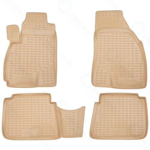 Коврики в салон Element Hyundai Santa Fe Classic 2001-2006, 4 шт, бежевые (NLC.20.11.212)