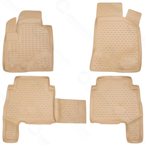 Коврики в салон Element Hyundai Santa Fe 2006-2010, 4 шт, бежевые (NLC.20.18.212k)