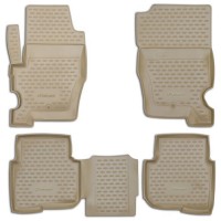 Коврики в салон Element Land Rover Discovery 4, 2010-2014, 4 шт, бежевые (NLC.28.05.212h)