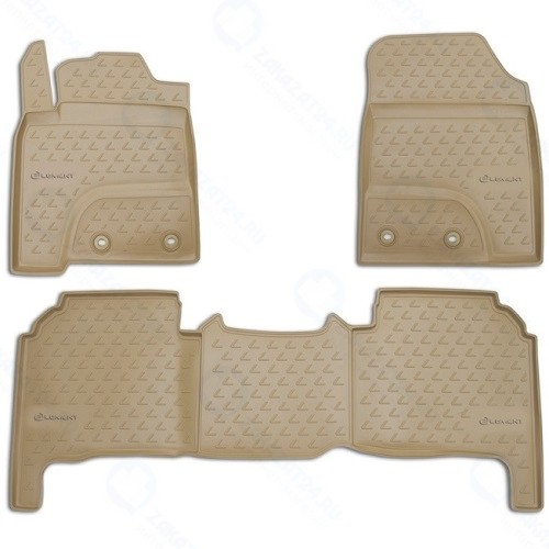 Коврики в салон Element Lexus LX570, 2012+, 5 мест, 3 шт, бежевые (NLC.29.20.212k)