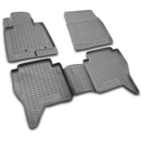 Коврики в салон Element Mitsubishi Pajero IV V80 2006+, 4 шт, серые (NLC.35.16.211)