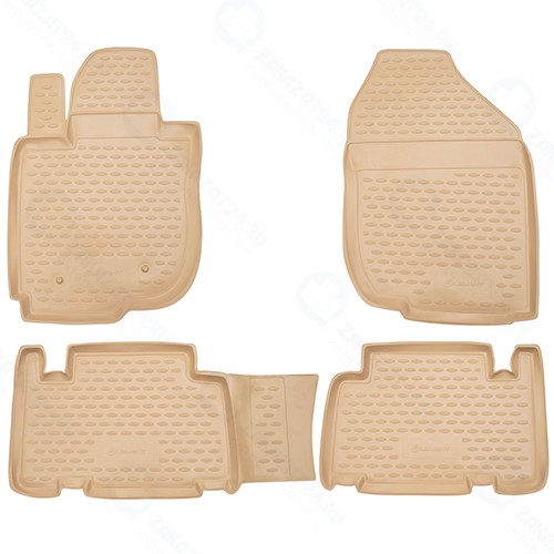 Коврики в салон Element Toyota Rav 4, 01/2006-2010, 4 шт, бежевые (NLC.48.09.212)
