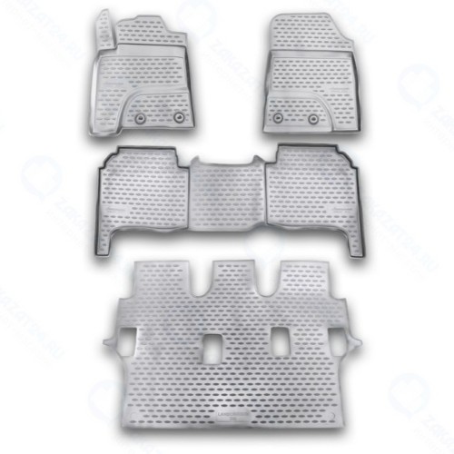 Коврики в салон Element Toyota Land Cruiser 200 11/2007-2012, 4 шт, серые (NLC.48.17.211k)
