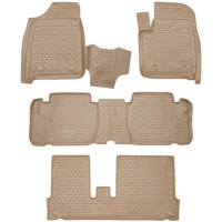 Коврики в салон Element Toyota Ipsum, 3 ряда, бежевые (NLC.48.38.212k)