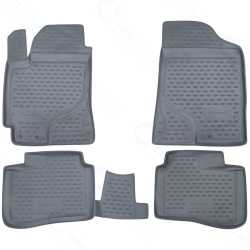 Коврики в салон Element Volkswagen Touareg I 10/2002-10, 4 шт, серые (NLC.51.01.211k)