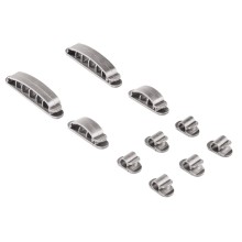 Зажим  для кабеля Hama 10 шт Silver (00020606)