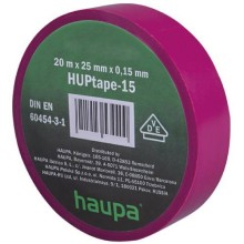 Изолента Haupa ПВХ, широкая, 25 мм, 20 м, d74 мм, фиолетовая (263874)