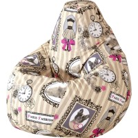 Кресло-мешок ПАЗИТИФЧИК Груша: Кэнди, жаккард, 130х85 см