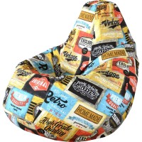 Кресло-мешок ПАЗИТИФЧИК Груша: Лейбл, жаккард, 145х100 см