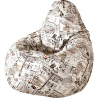 Кресло-мешок ПАЗИТИФЧИК Груша: Мезонс, жаккард, 130х85 см