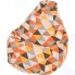 Кресло-мешок ПАЗИТИФЧИК Груша: Ромб, жаккард, 145х100 см