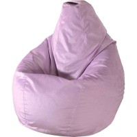 Кресло-мешок ПАЗИТИФЧИК Груша, велюр, 110х85 см, сиреневый