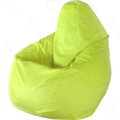 Кресло-мешок ПАЗИТИФЧИК Груша, велюр, 90х80 см, желтый