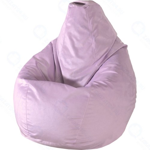 Кресло-мешок ПАЗИТИФЧИК Груша, велюр, 90х80 см, сиреневый
