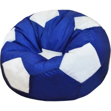 Кресло-мешок ПАЗИТИФЧИК Мяч: БМО8, оксфорд, 110х100 см, синий/белый
