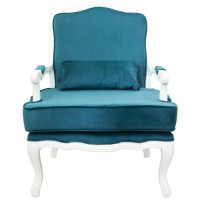 Кресло MAK-INTERIOR 5KS24507-BVW Nitro blue+White