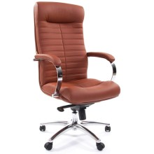 Кресло Chairman 480 экокожа Terra 111 коричневый (00-06101858)