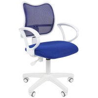 Кресло Chairman 450 LT белый пластик TW-10/TW-05 синий (00-07019774)