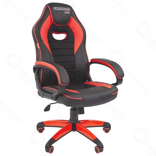 Игровое кресло Chairman Game 16 экопремиум черный/красный (00-07024557)