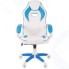 Игровое кресло Chairman Game 16 экопремиум белый/голубой (00-07030049)
