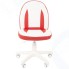 Кресло детское Chairman Kids 122 экопремиум белый/красный (00-07033126)