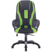 Кресло Brabix Premium Rapid GM-102, черное/зеленое (532419)