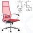 Кресло Метта К-7, хромированное, прочная сетка, красное (532462)