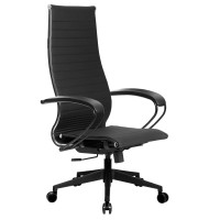 Кресло Метта К-8.1, пластик, экокожа перфорированная, черное (532471)