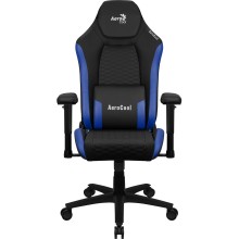 Игровое кресло Aerocool Crown Leatherette Black/Blue
