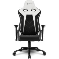 Игровое кресло Sharkoon Elbrus 3 Black/White