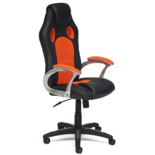 Кресло Tetchair Racer, черный/оранжевый