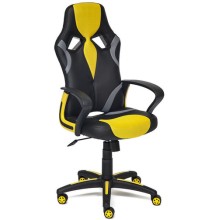 Кресло Tetchair Runner, черный/желтый