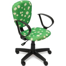 Кресло Tetchair СН413, ромашки на зеленом