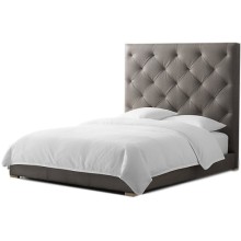 Кровать с мягким изголовьем MYFURNISH 82221/23 Dark Velvet Grey Кровать с мягким изголовьем MYFURNISH 82221/23 Dark Velvet Grey