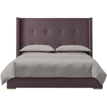 Кровать с мягким изголовьем MYFURNISH 93419/33 Greystone Violet Кровать с мягким изголовьем MYFURNISH 93419/33 Greystone Violet