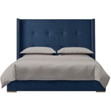 Кровать с мягким изголовьем MYFURNISH 93440/28 Greystone Blue Кровать с мягким изголовьем MYFURNISH 93440/28 Greystone Blue