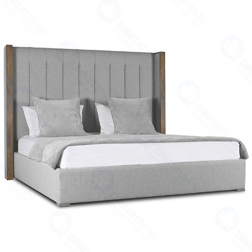 Кровать с мягким изголовьем IDEALBEDS BERKVW140 Berkley Winged Vertical Wood Collection