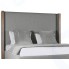 Кровать с мягким изголовьем IDEALBEDS BERKW140 Berkley Winged Plain Wood Collection