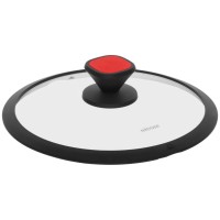Крышка NADOBA Gusta, стекло, силиконовый обод, 26 см (751712)