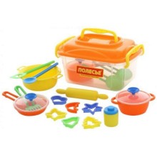 Набор игрушечной посуды Wader 20 элементов, в контейнере (56634_PLS)