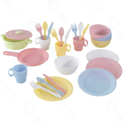 Набор игрушечной посуды KIDKRAFT пастель (63027_KE)