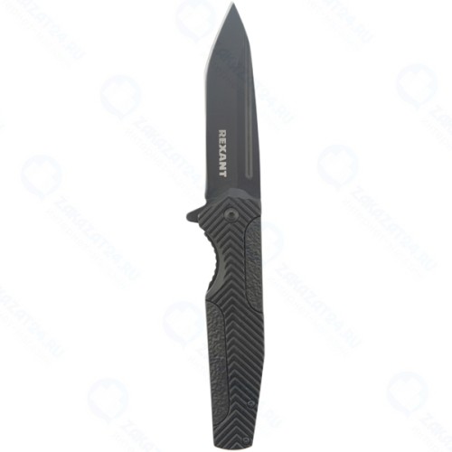 Нож складной Rexant Black Spear, полуавтоматический (12-4909-2)