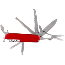 Многофункциональный нож ECOS SR080, 11 в 1, красный