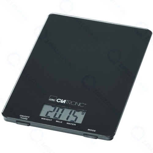 Кухонные весы Clatronic KW 3626 Glas Schwarz