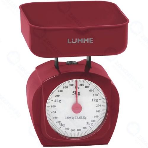Кухонные весы Lumme LU-1302 Красный