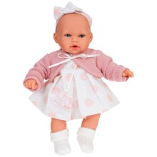Кукла ANTONIO-JUAN Памела в розовом, плачет, 27 см (1118)