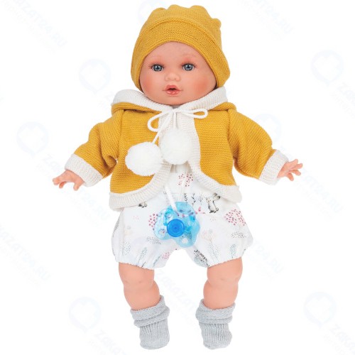 Кукла ANTONIO-JUAN Инесса в желтом, плачет, 30 см (1341)