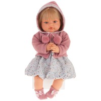 Кукла ANTONIO-JUAN Изабелла в темно-розовом, плачет, 42 см (1671Bl)